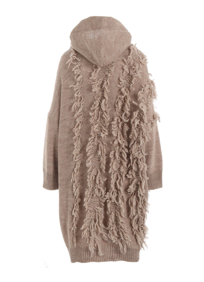 FRINGE JQ HOODED CARDIGAN