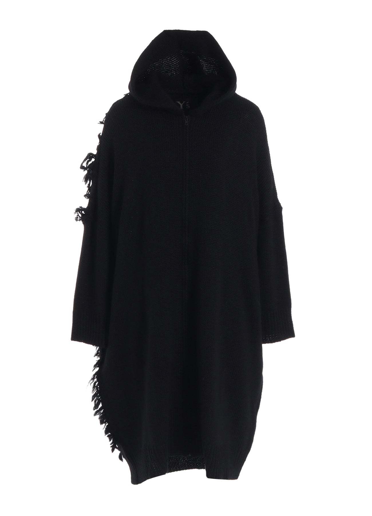 FRINGE JQ HOODED CARDIGAN – THE SHOP YOHJI YAMAMOTO