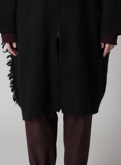 FRINGE JQ HOODED CARDIGAN