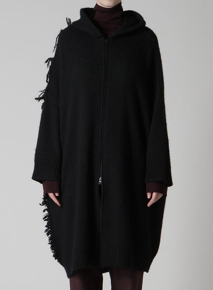 FRINGE JQ HOODED CARDIGAN