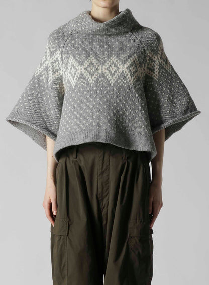 NORDIC JQ SHORT RAGLAN SLEEVE PULLOVER