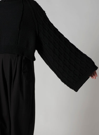 BIG SLEEVE KNIT PULLOVER
