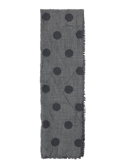 WOOL MILLING REVERSIBLE POLKA DOT SCARF