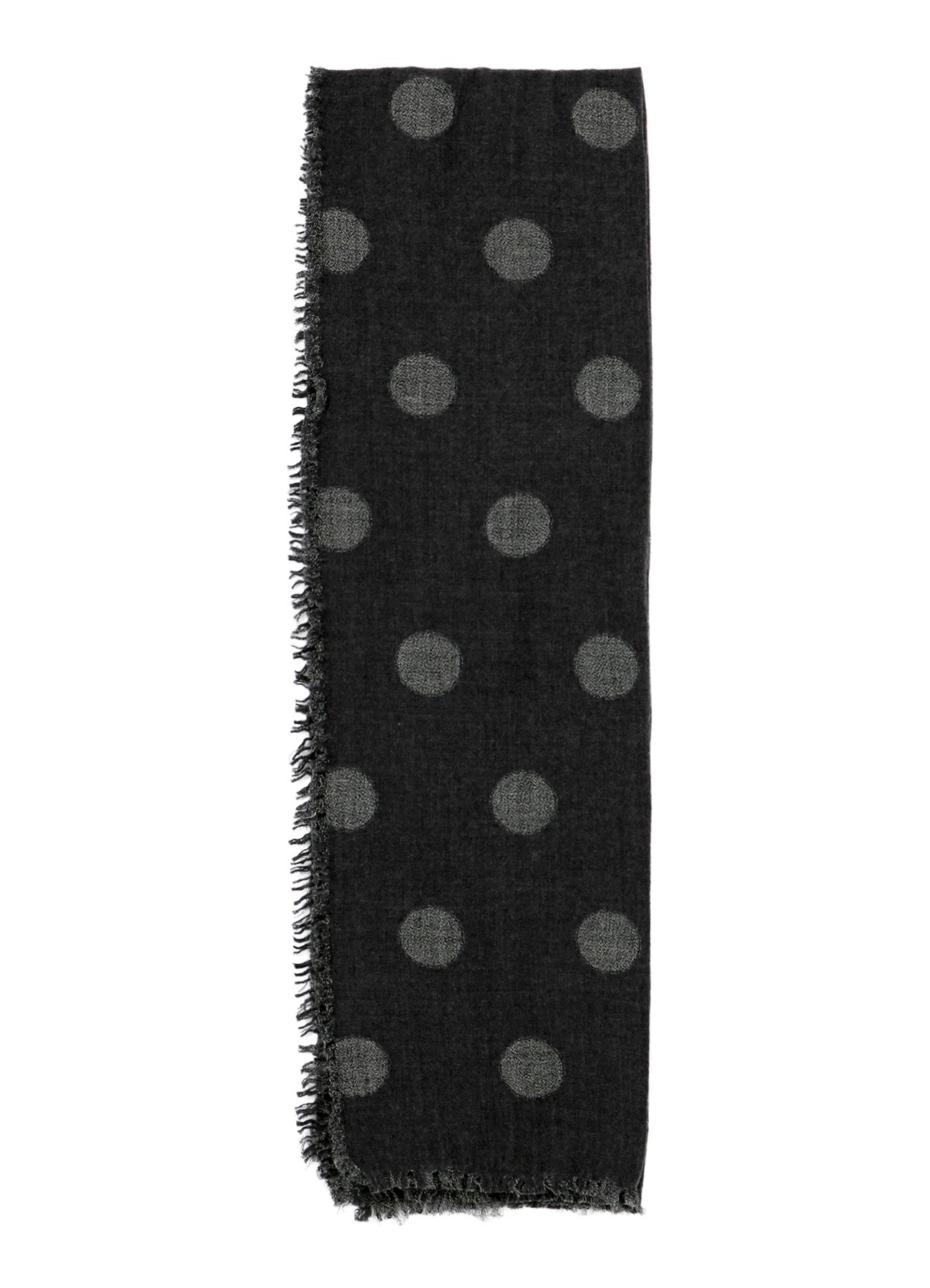 WOOL MILLING REVERSIBLE POLKA DOT SCARF