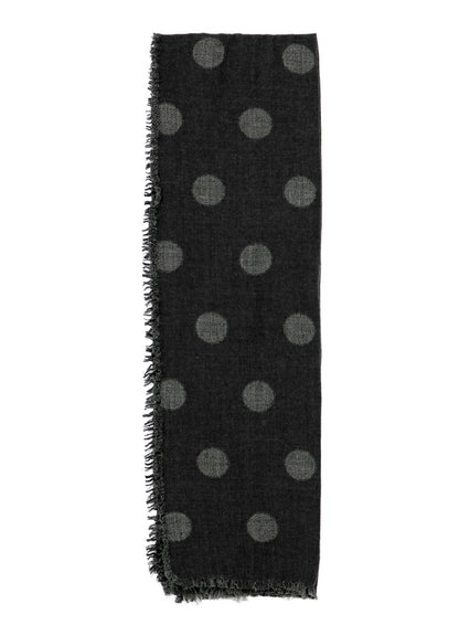 WOOL MILLING REVERSIBLE POLKA DOT SCARF
