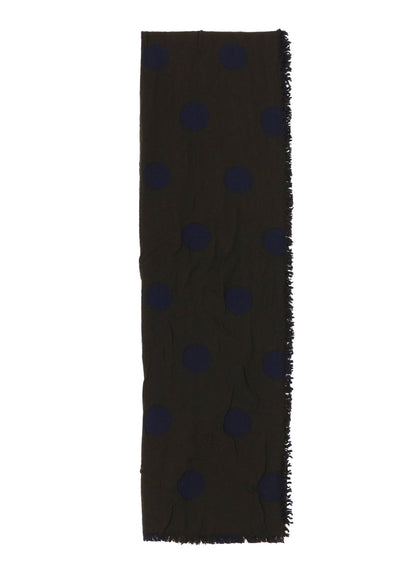WOOL MILLING REVERSIBLE POLKA DOT SCARF