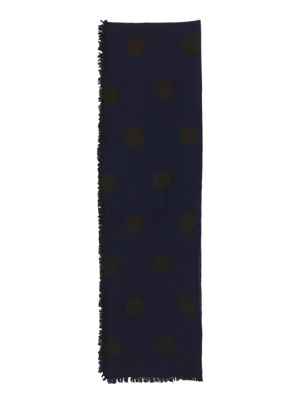 WOOL MILLING REVERSIBLE POLKA DOT SCARF