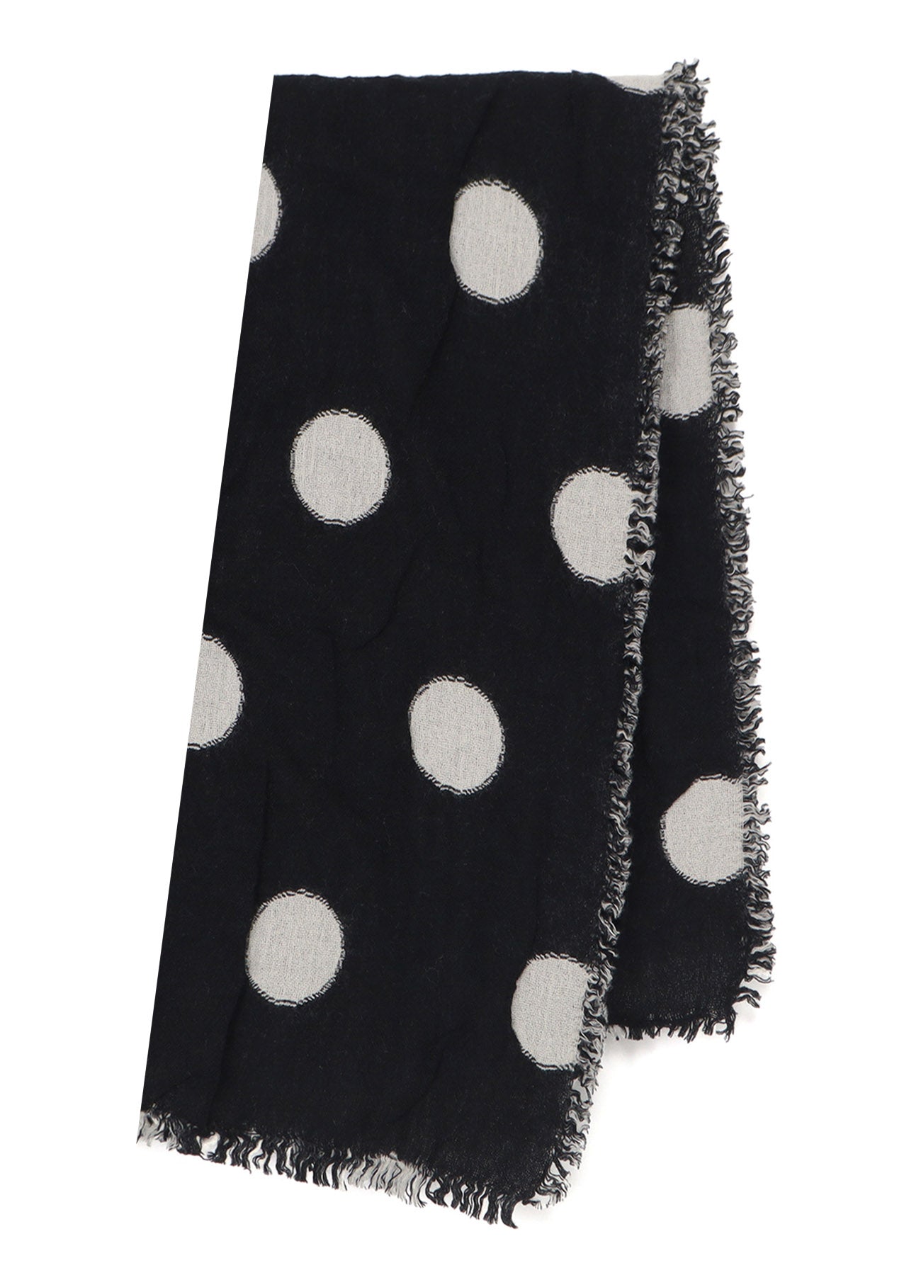 WOOL MILLING REVERSIBLE POLKA DOT SCARF