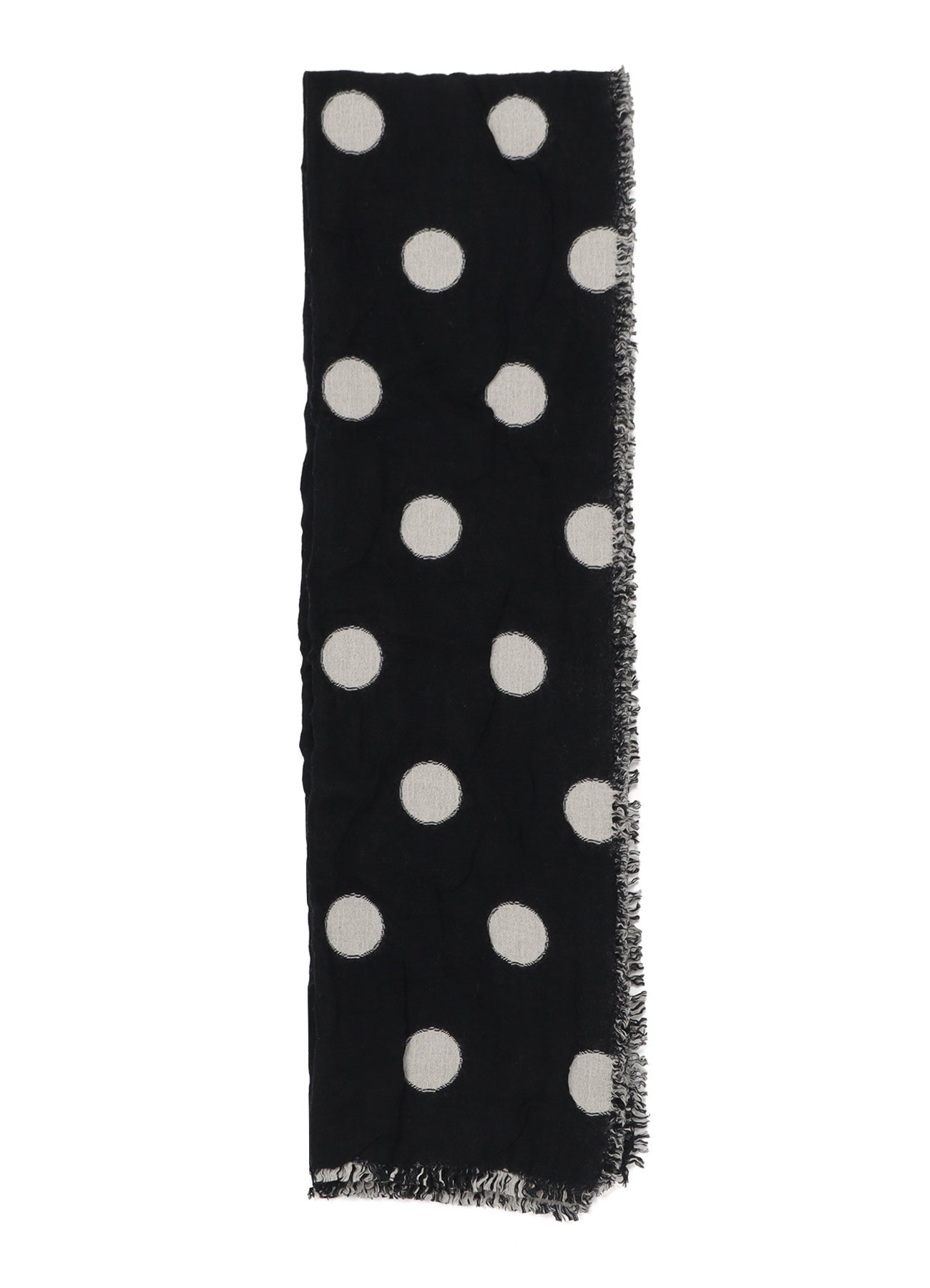 WOOL MILLING REVERSIBLE POLKA DOT SCARF