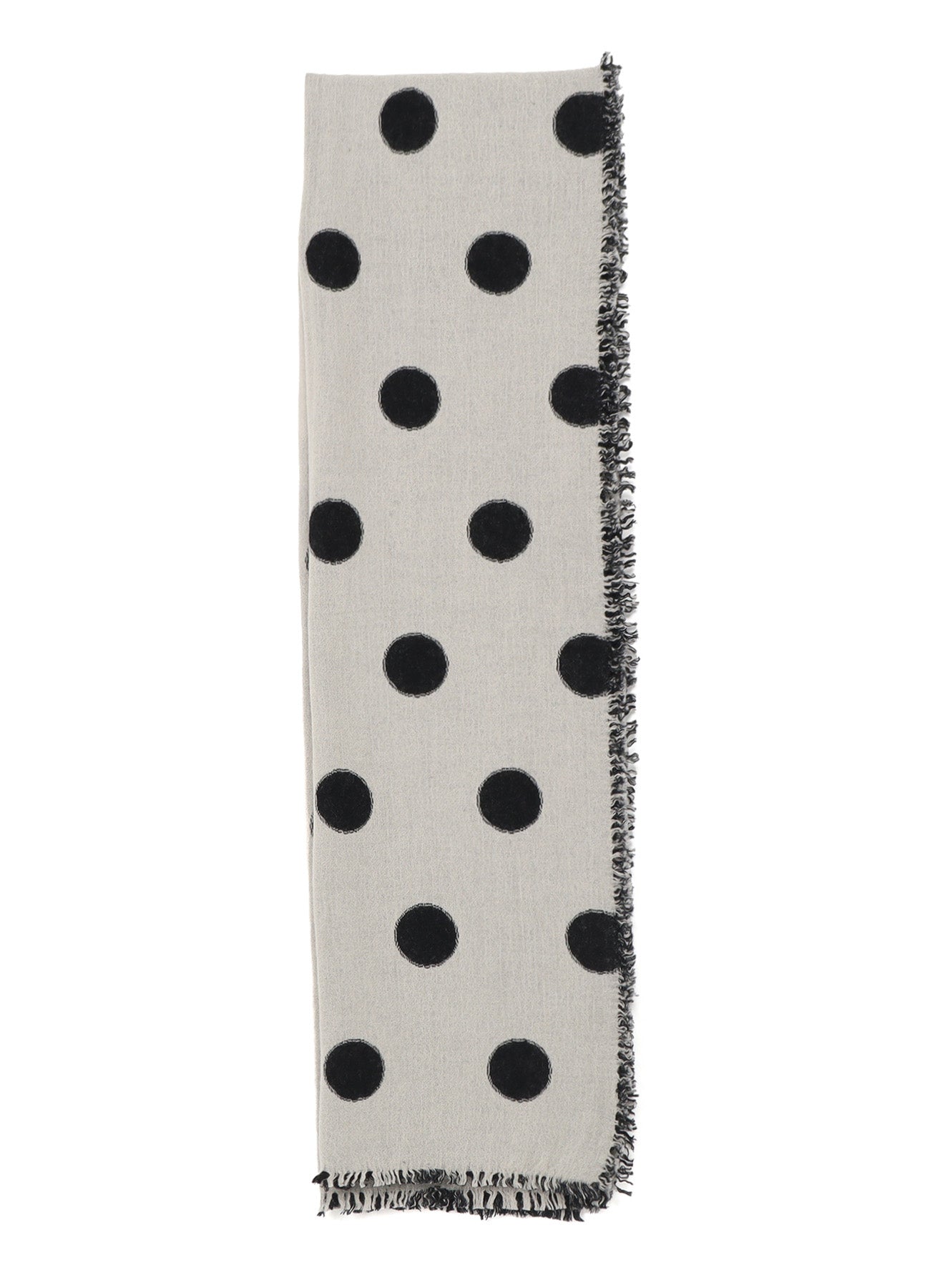 WOOL MILLING REVERSIBLE POLKA DOT SCARF