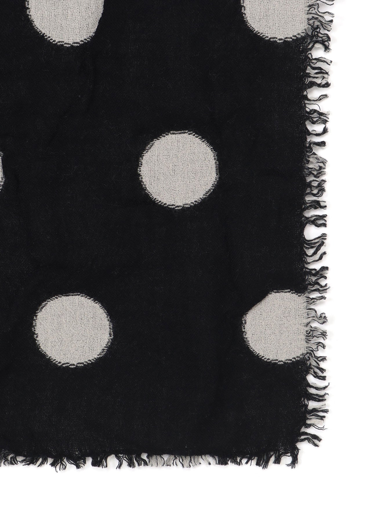 WOOL MILLING REVERSIBLE POLKA DOT SCARF