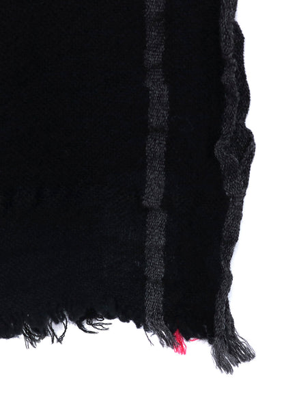 W PLAID FRILL SCARF