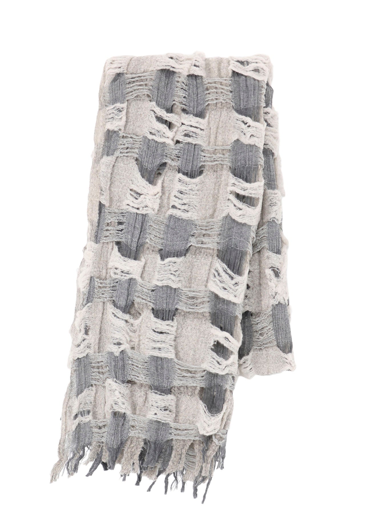 PLAID BOUCLE SCARF