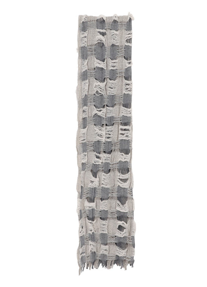 PLAID BOUCLE SCARF