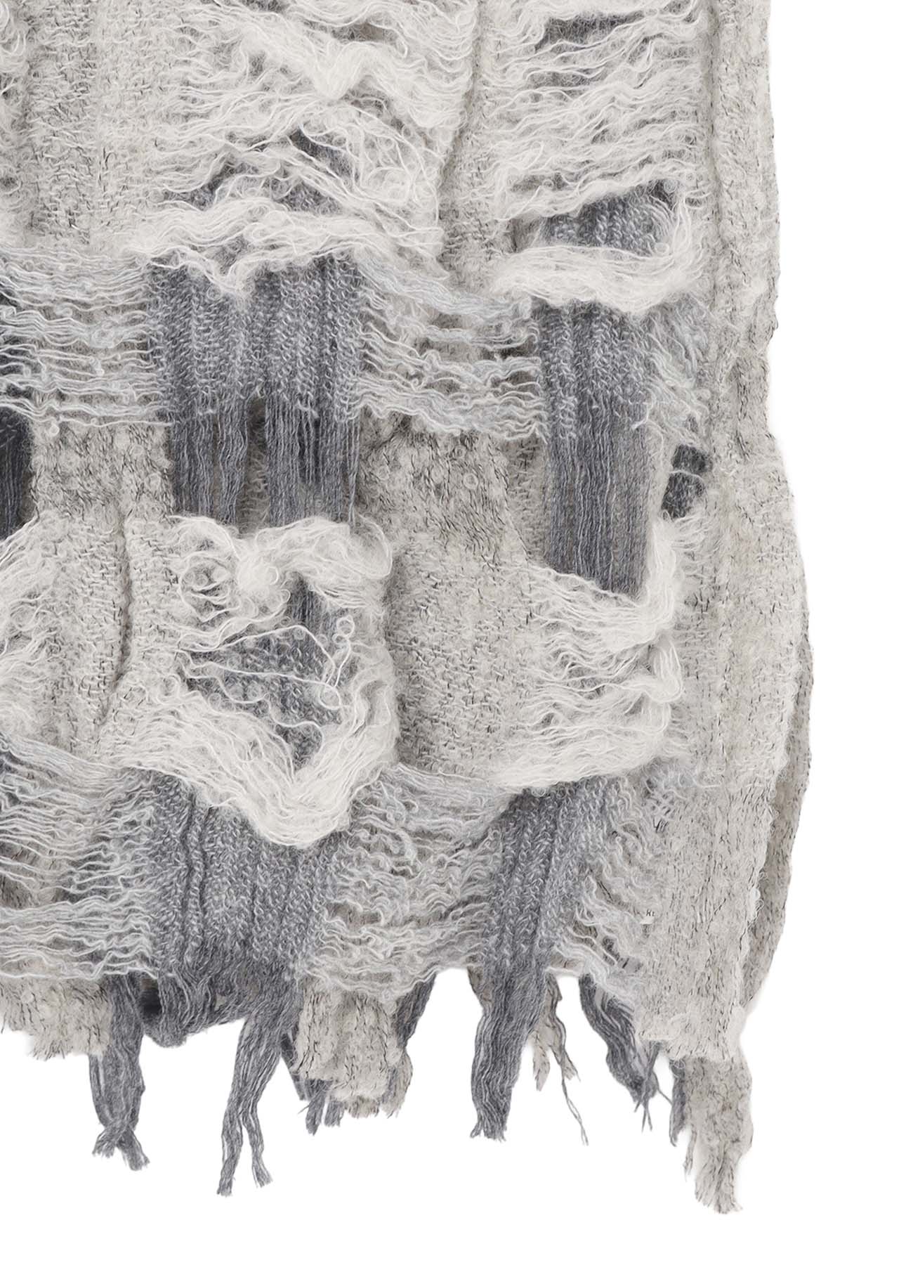 PLAID BOUCLE SCARF