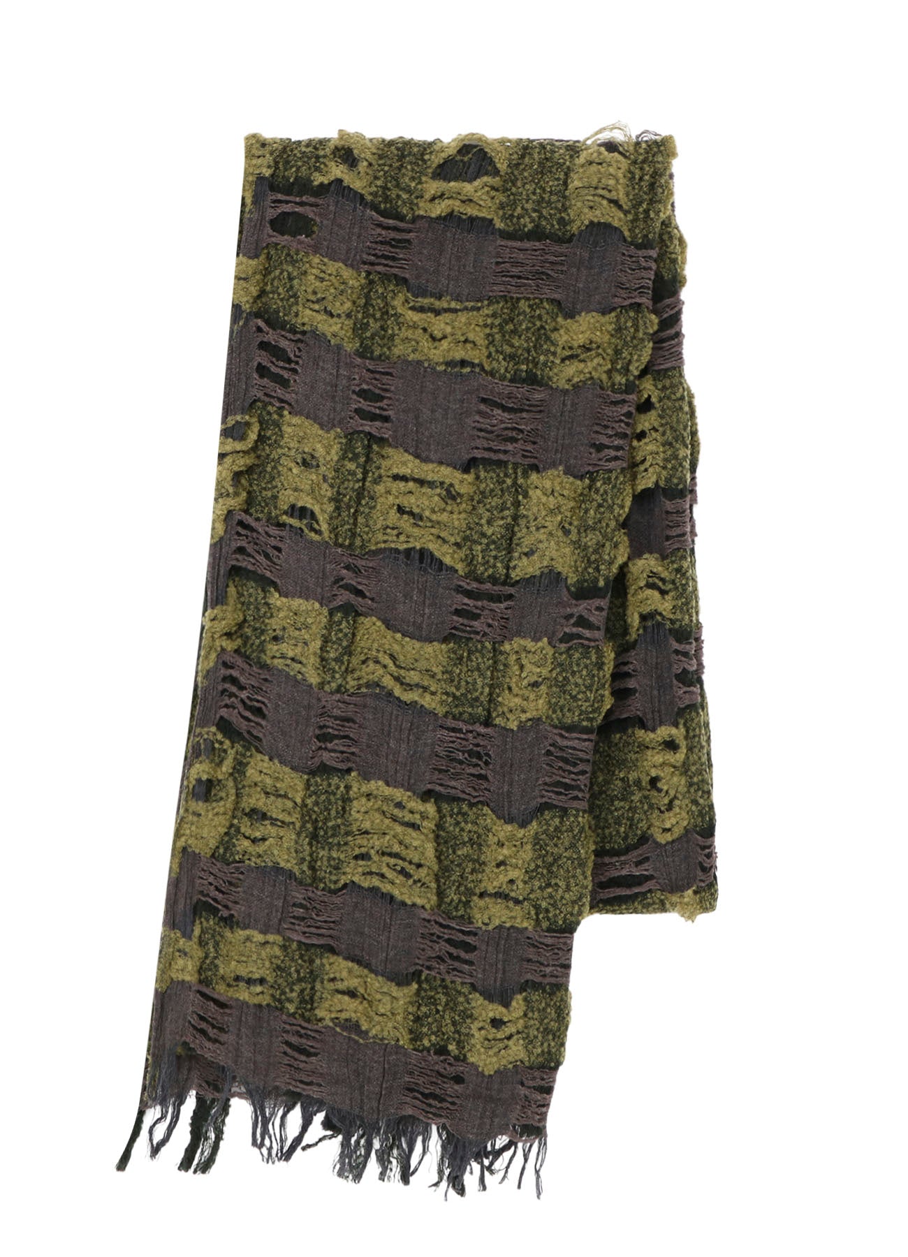 PLAID BOUCLE SCARF
