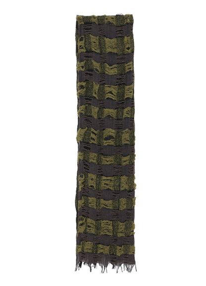 PLAID BOUCLE SCARF