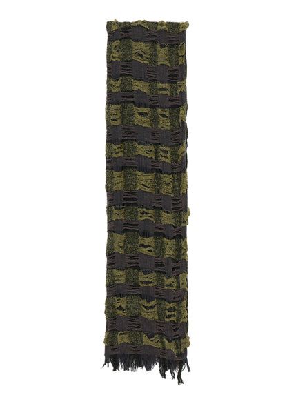PLAID BOUCLE SCARF
