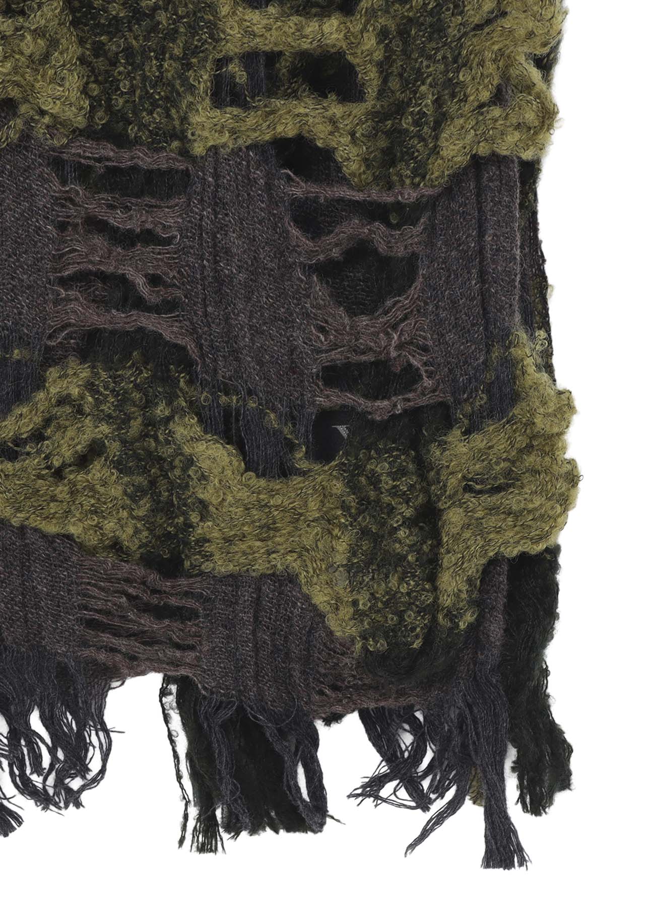 PLAID BOUCLE SCARF