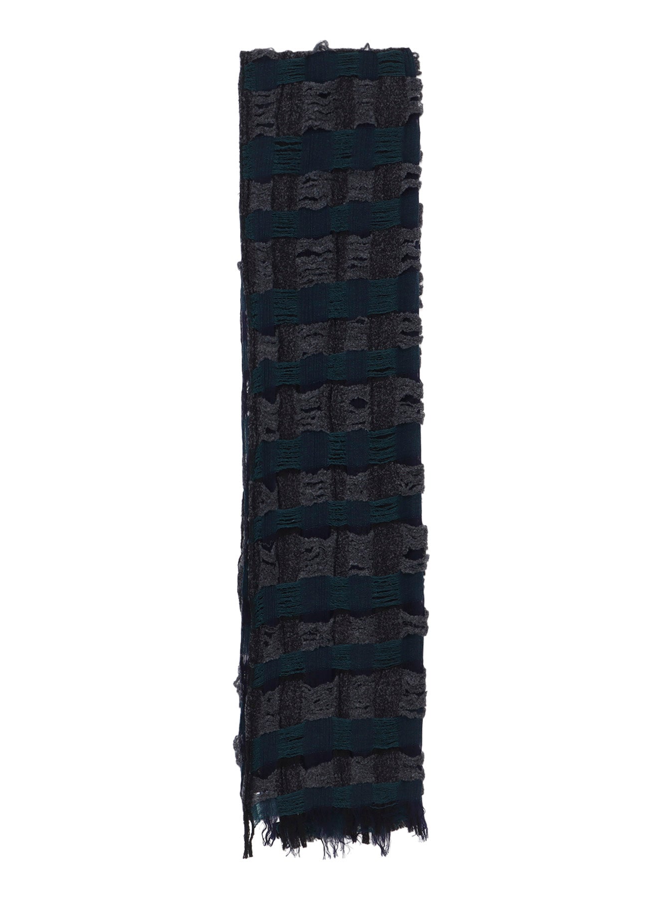 PLAID BOUCLE SCARF