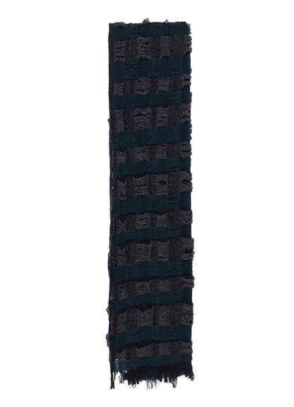 PLAID BOUCLE SCARF