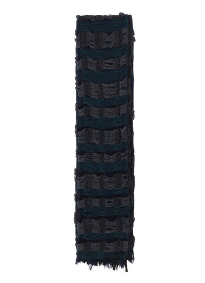 PLAID BOUCLE SCARF