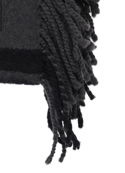 WOOL FRINGE SCARF
