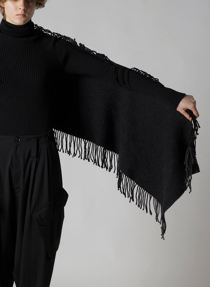 WOOL FRINGE SCARF