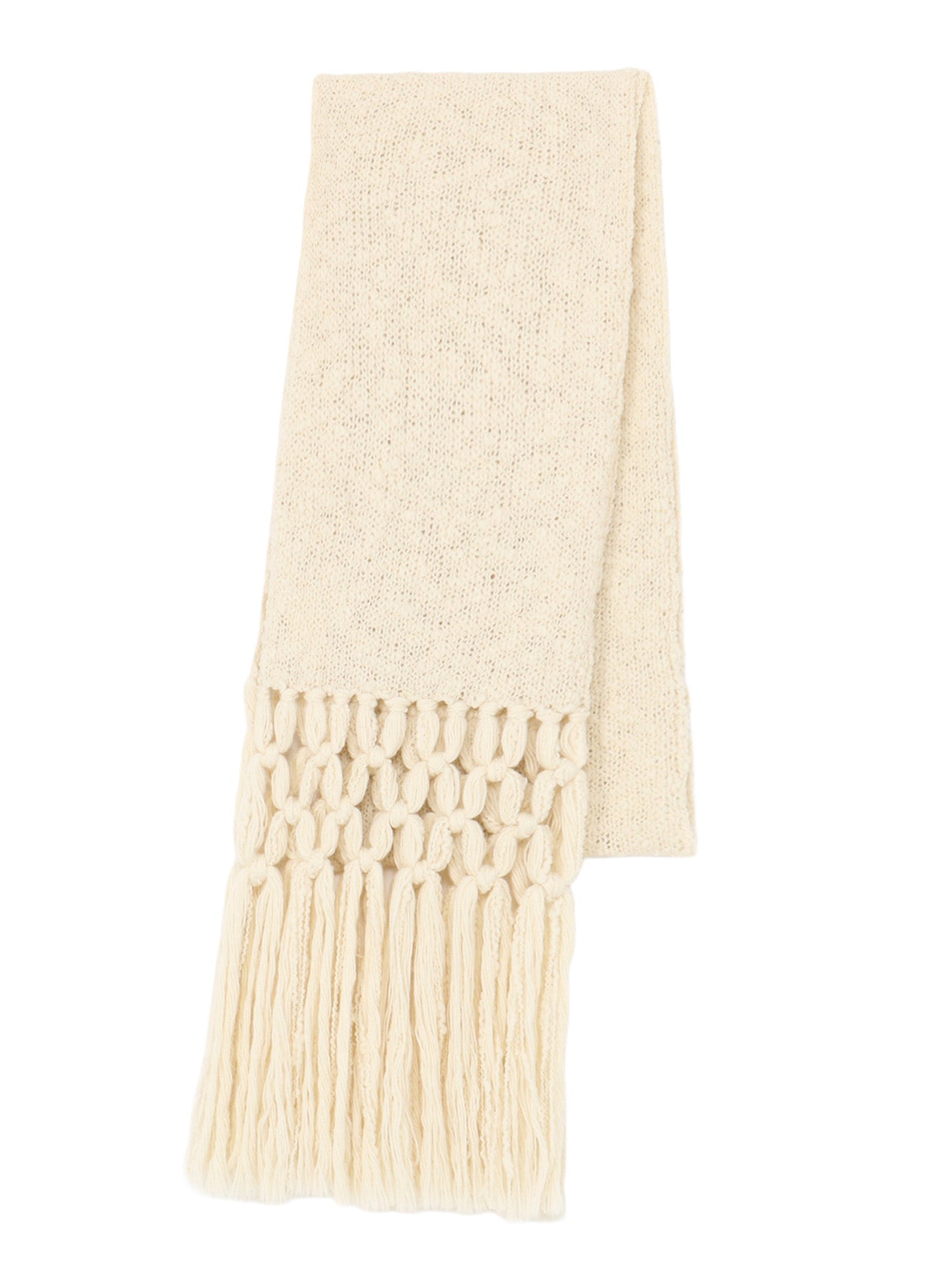 WOOL BREND FRINGE SCARF