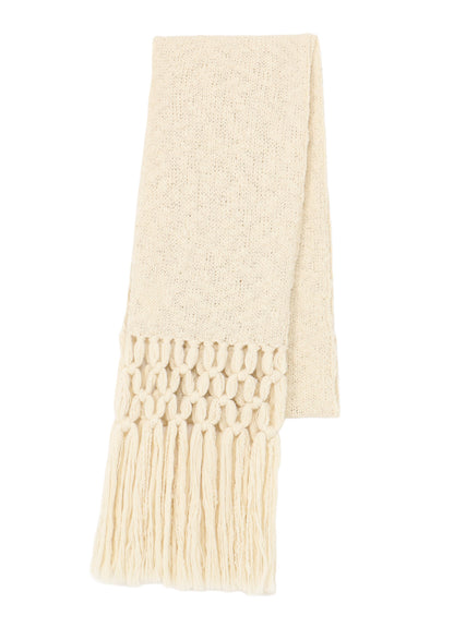 WOOL BREND FRINGE SCARF