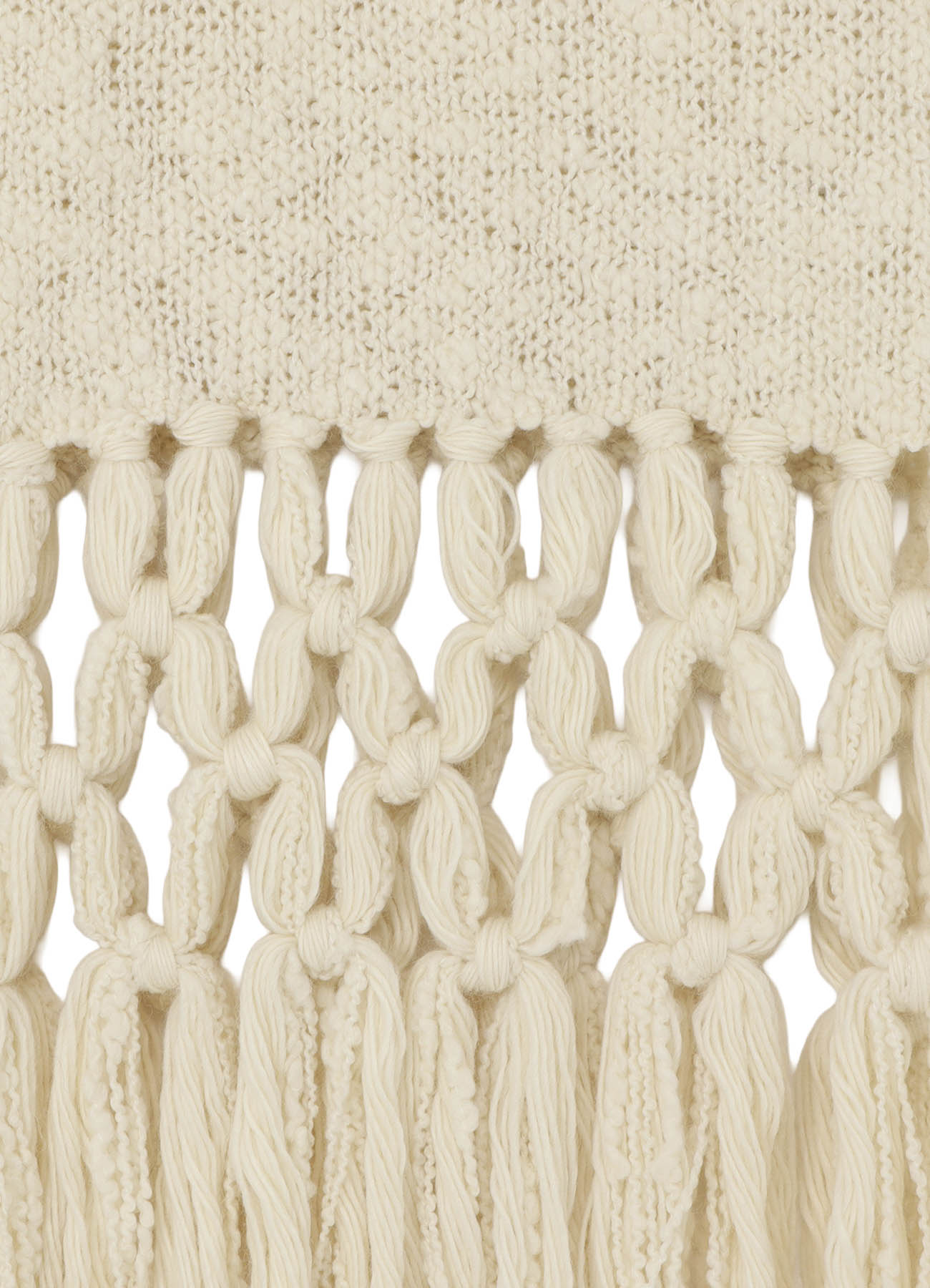 WOOL BREND FRINGE SCARF