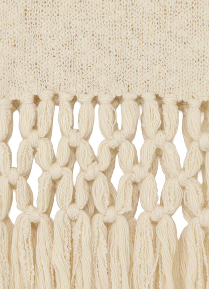WOOL BREND FRINGE SCARF