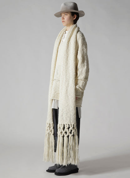 WOOL BREND FRINGE SCARF