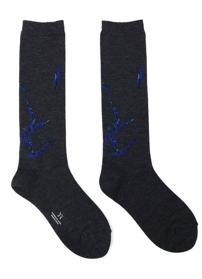ANGEL-DESIGN HIGH SOCKS