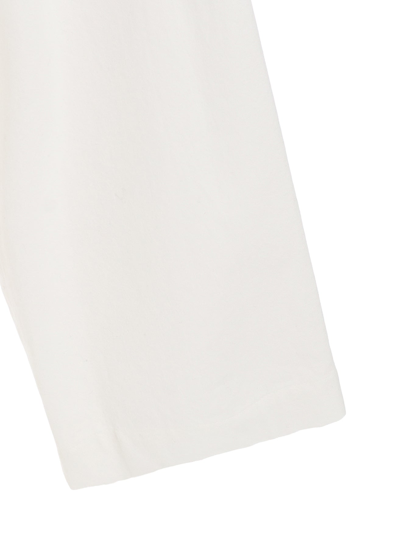 COTTON TWILL DOUBLE TUCK WIDE PANTS