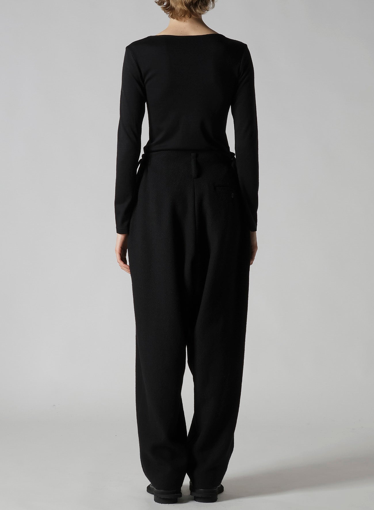 BIG HERRINGBONE DOUBLE TUCK WIDE PANTS – THE SHOP YOHJI YAMAMOTO