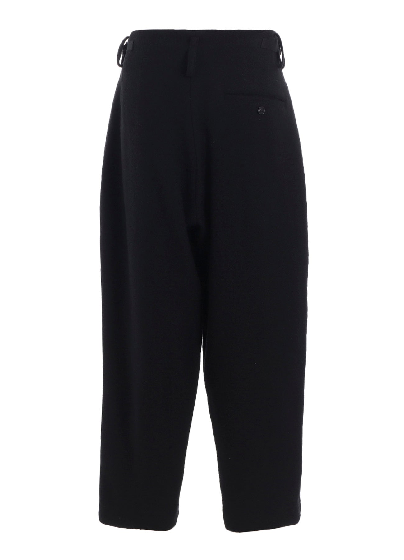 BIG HERRINGBONE DOUBLE TUCK WIDE PANTS