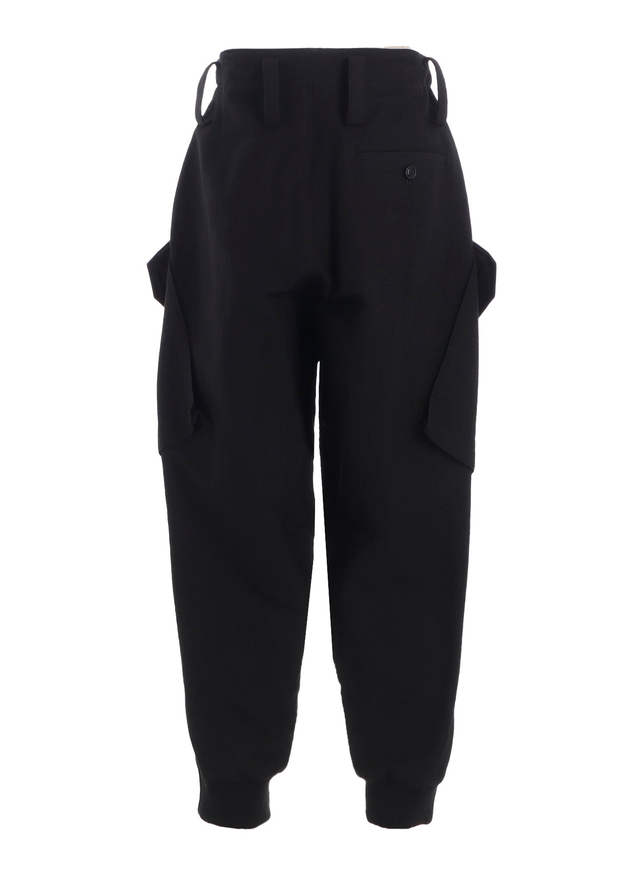 COTTON/FLAX MOLESKIN RIB HEM PANTS