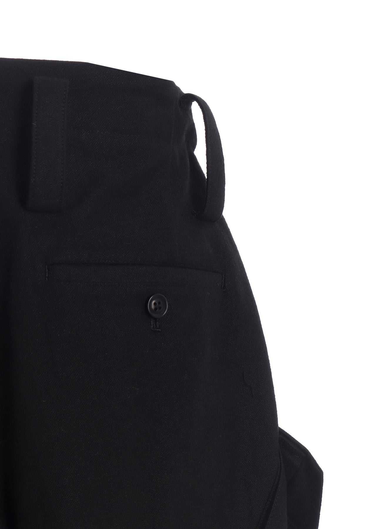 COTTON/FLAX MOLESKIN RIB HEM PANTS