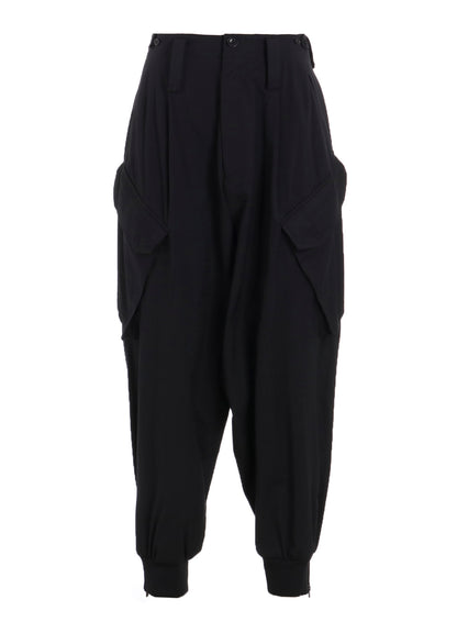 WOOL BREND TWILL RIB HEM PANTS