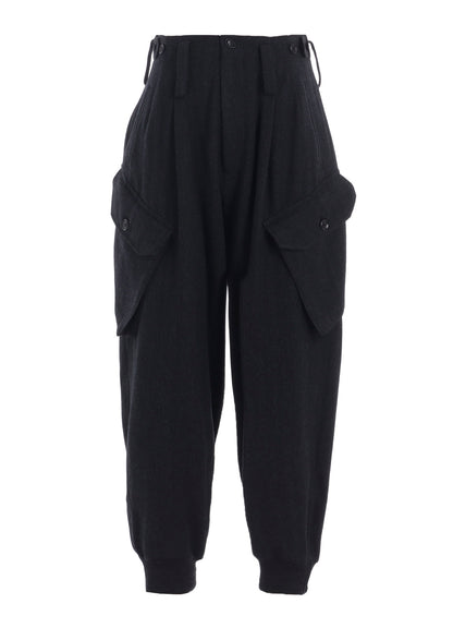 W/NY HERRINGBONE RIB HEM PANTS