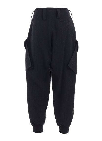W/NY HERRINGBONE RIB HEM PANTS