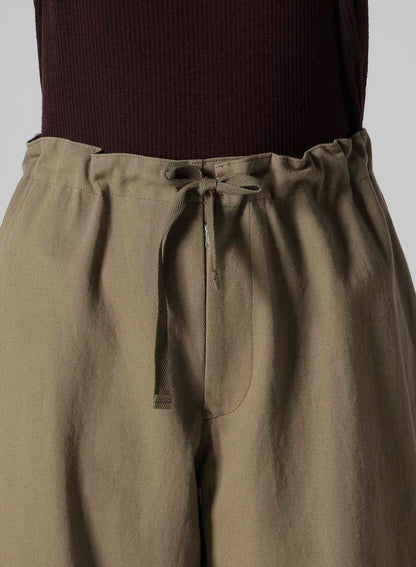 COTTON LINEN TWILL STRAIGHT PANTS