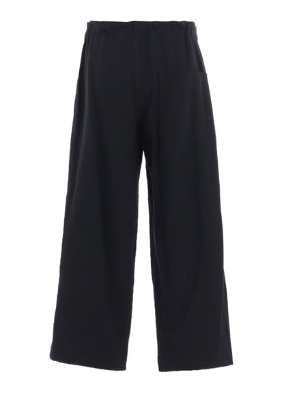 COTTON LINEN TWILL STRAIGHT PANTS