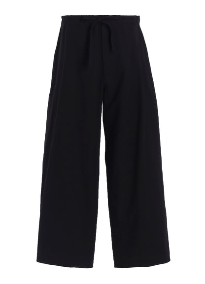 COTTON TWILL STRAIGHT STRING PANTS
