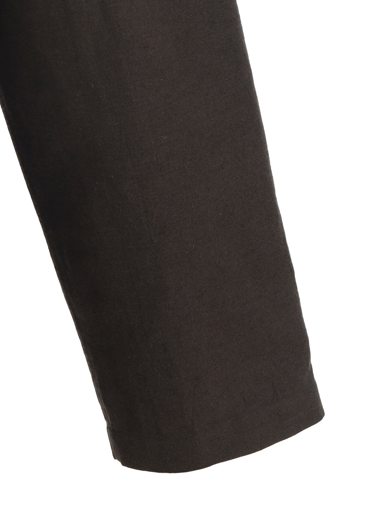 COTTON/FLAX MOLESKIN TUCKED PANTS