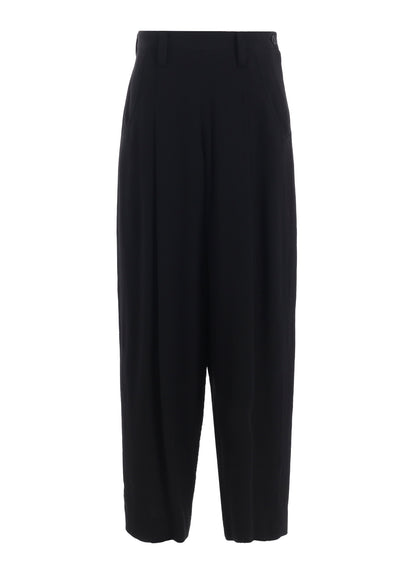 W/RY WASHER PROCESSED GAUZE SINGLE TUCK PANTS