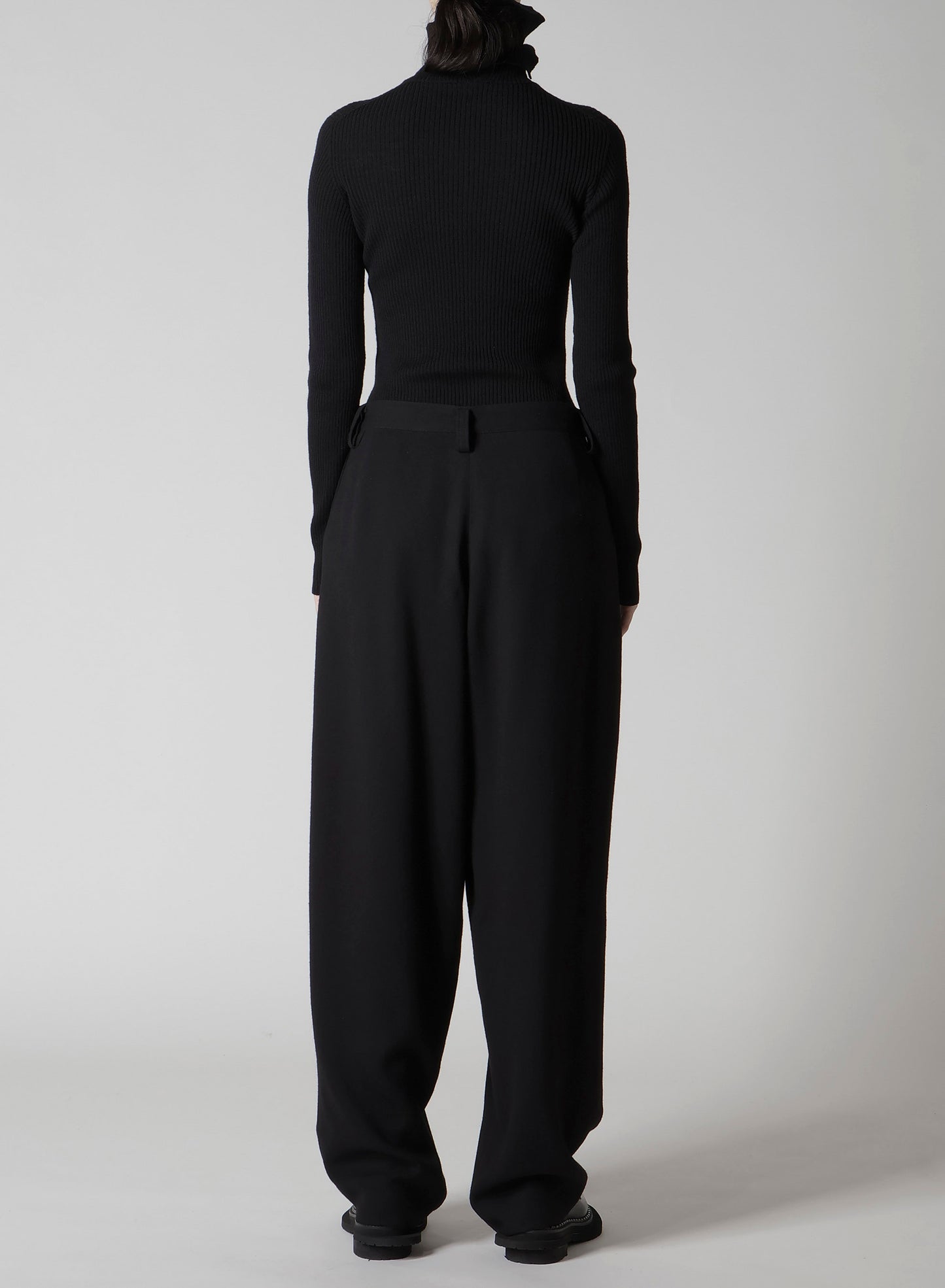 W/RY WASHER PROCESSED GAUZE SINGLE TUCK PANTS