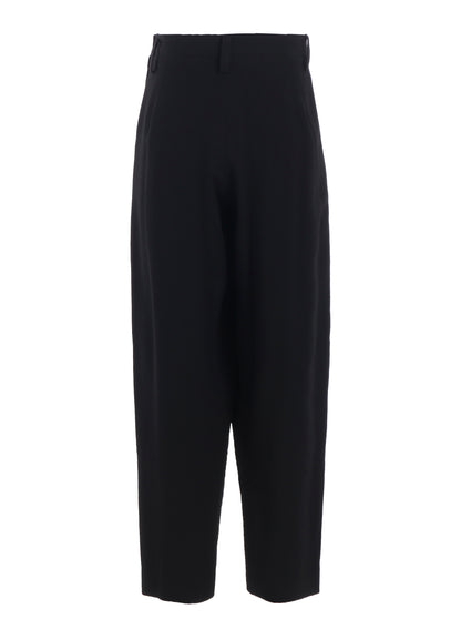 W/RY WASHER PROCESSED GAUZE SINGLE TUCK PANTS