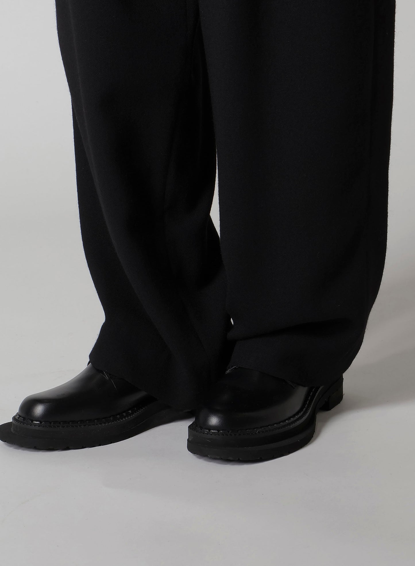 W/RY WASHER PROCESSED GAUZE SINGLE TUCK PANTS
